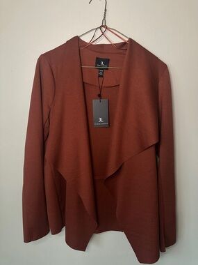 Jules & Leopold Burnt Orange Open Cardigan